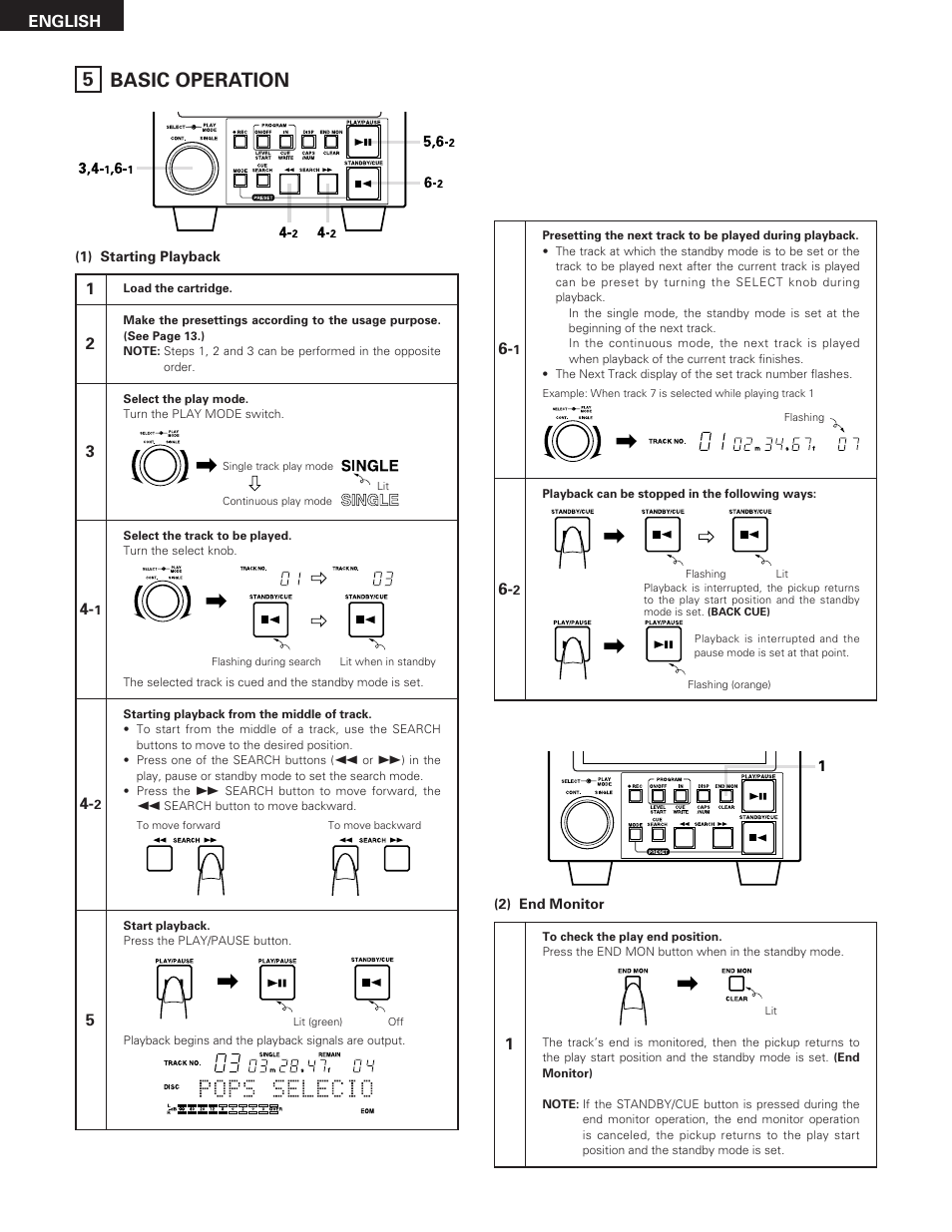 Basic operation | Denon DN-M991R User Manual | Page 18 / 41