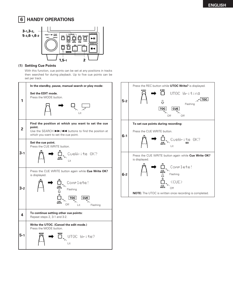 Handy operations | Denon DN-M991R User Manual | Page 23 / 41