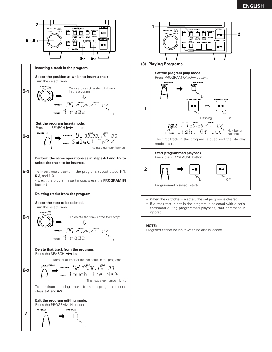 English 5 | Denon DN-M991R User Manual | Page 27 / 41