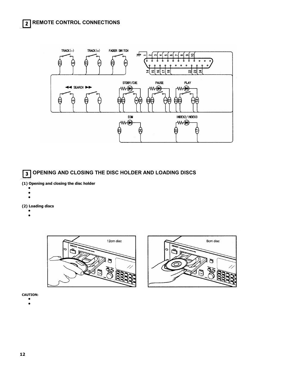 Remote control connections | Denon DN-C680 User Manual | Page 11 / 26