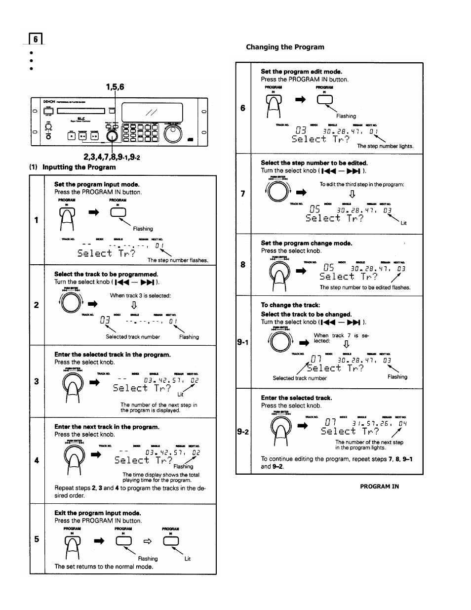 Programmed playback | Denon DN-C680 User Manual | Page 18 / 26