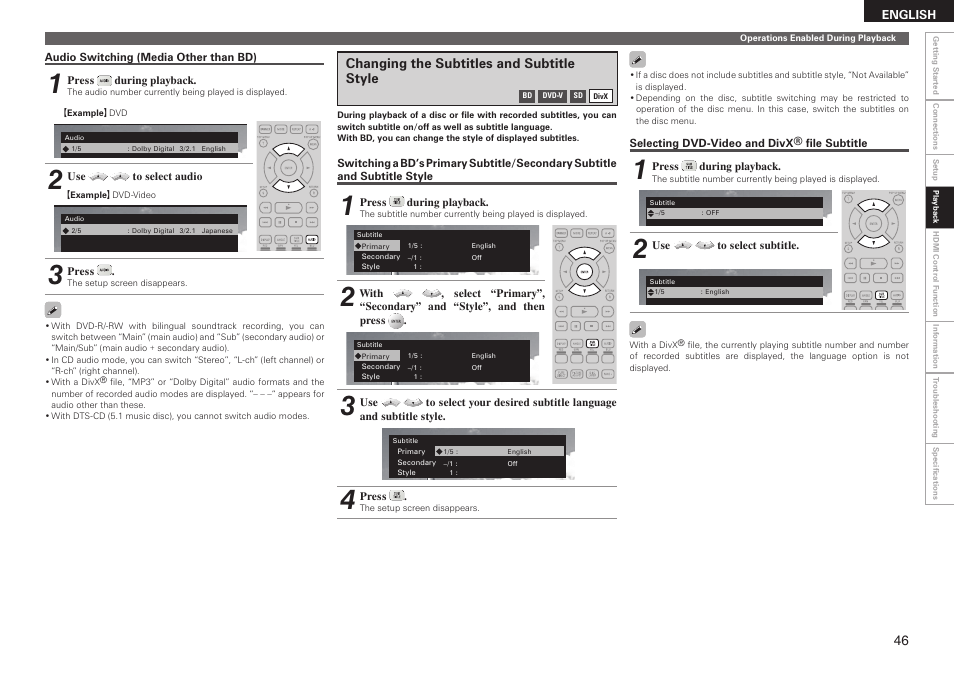 Denon DBP 4010UDCI User Manual | Page 49 / 69