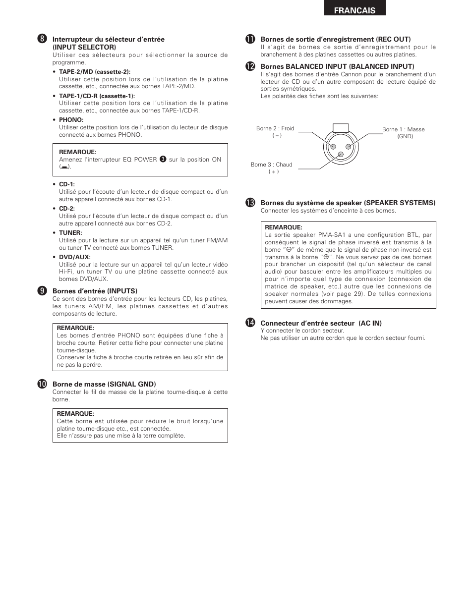 Denon PMA-SA1 User Manual | Page 27 / 76