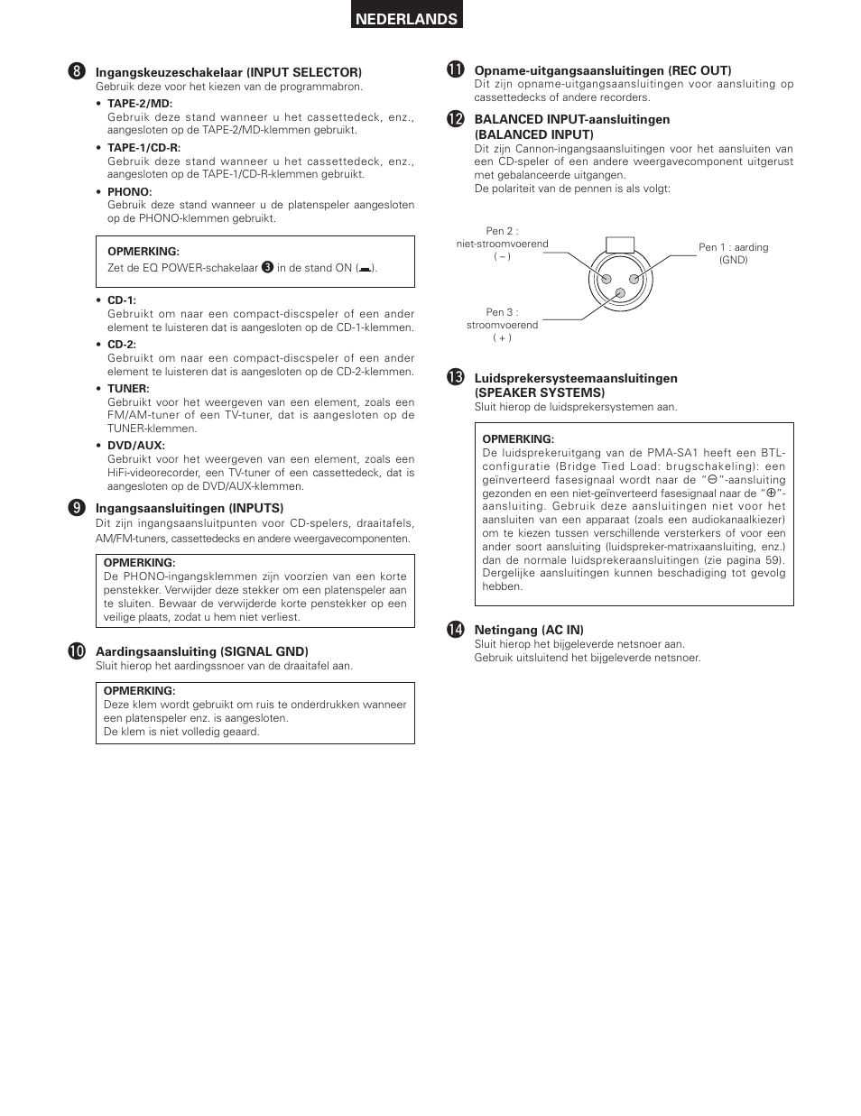 Denon PMA-SA1 User Manual | Page 57 / 76