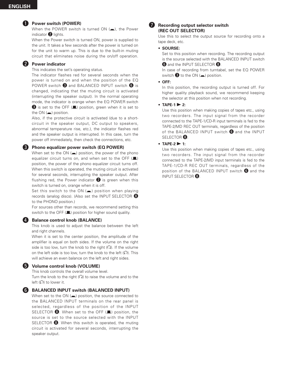 Denon PMA-SA1 User Manual | Page 6 / 76