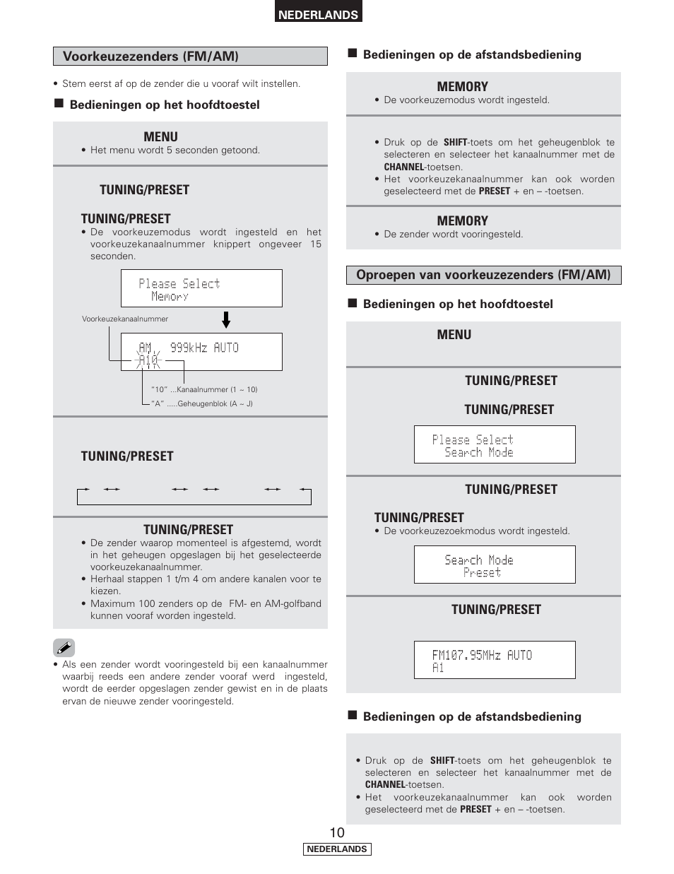 Denon TU-1500AE User Manual | Page 105 / 134