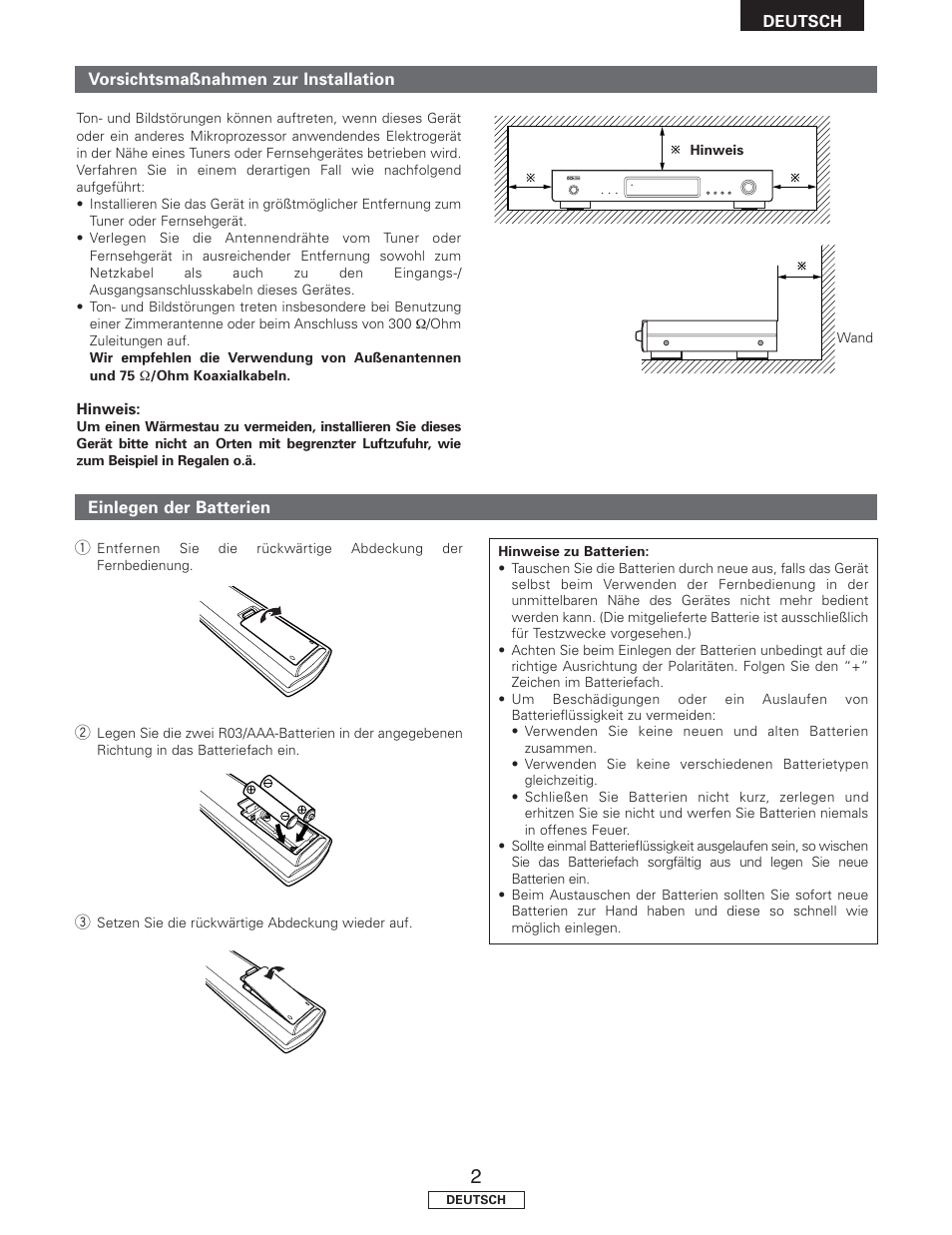 Denon TU-1500AE User Manual | Page 25 / 134