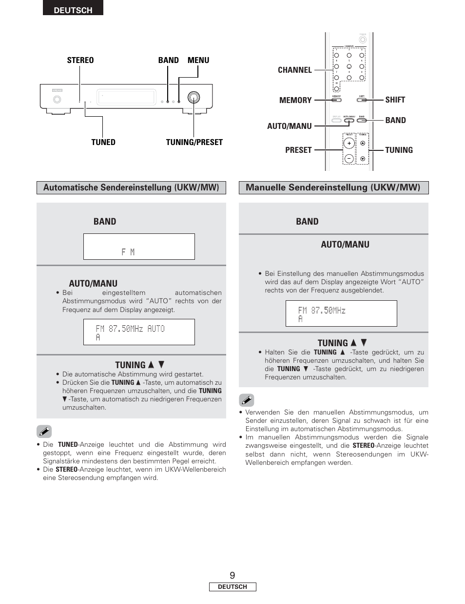 Denon TU-1500AE User Manual | Page 32 / 134