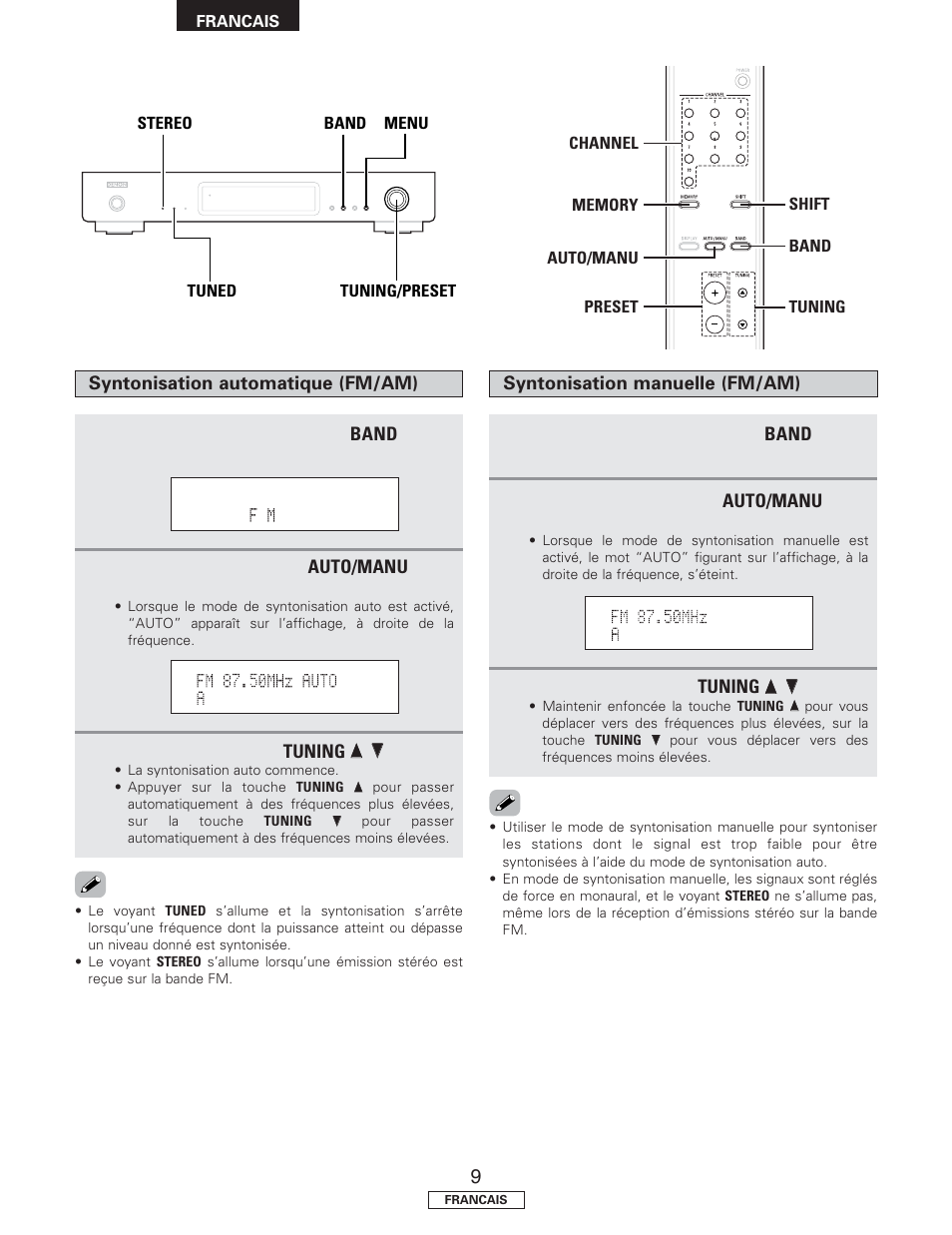 Denon TU-1500AE User Manual | Page 50 / 134