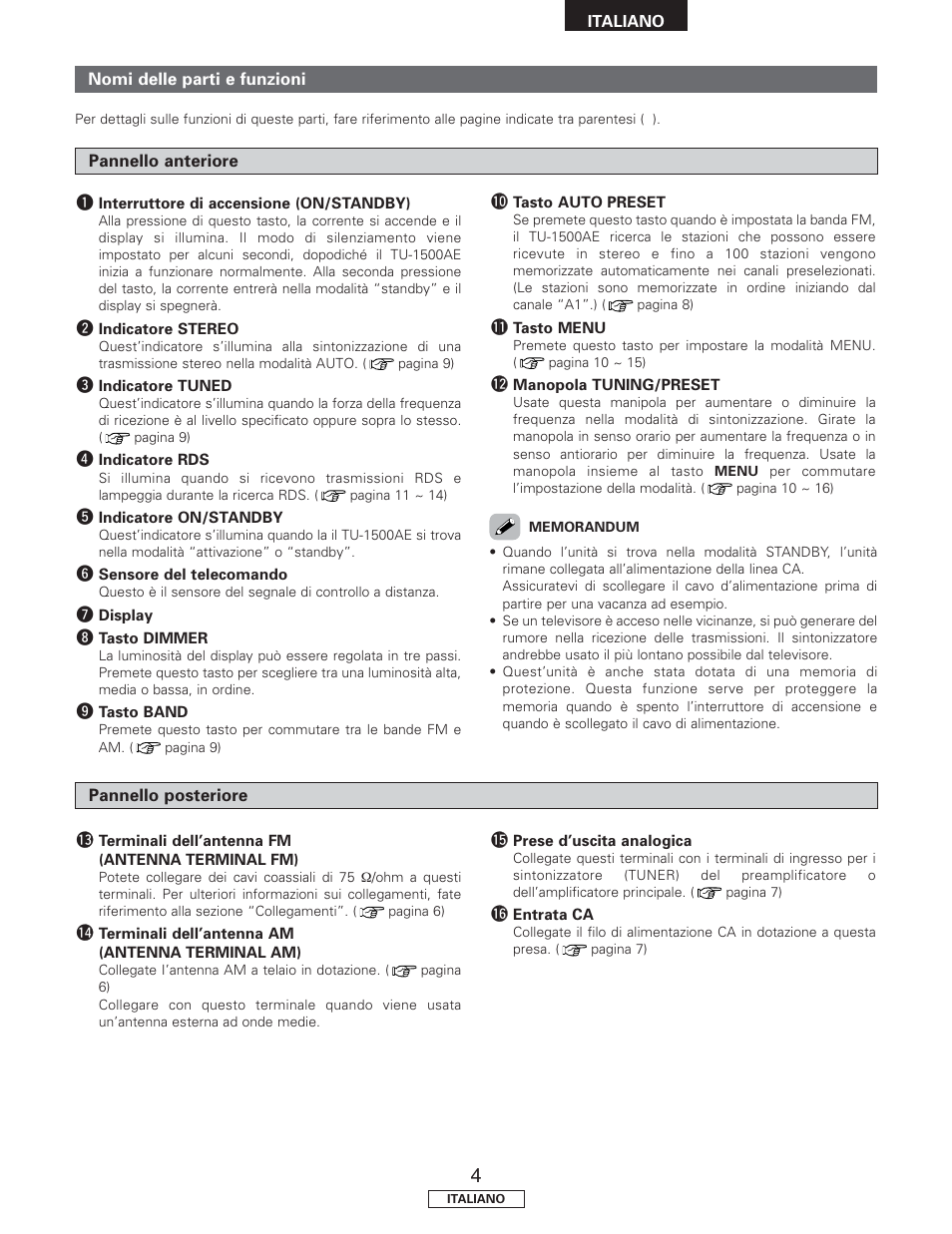 Denon TU-1500AE User Manual | Page 63 / 134