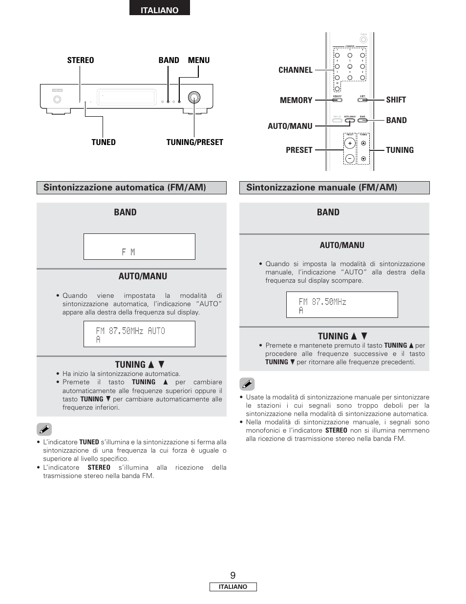 Denon TU-1500AE User Manual | Page 68 / 134