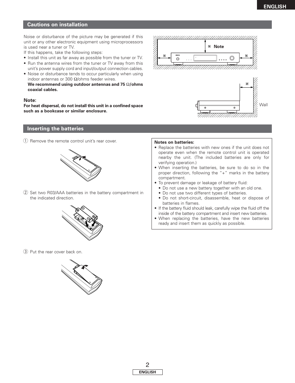 Denon TU-1500AE User Manual | Page 7 / 134