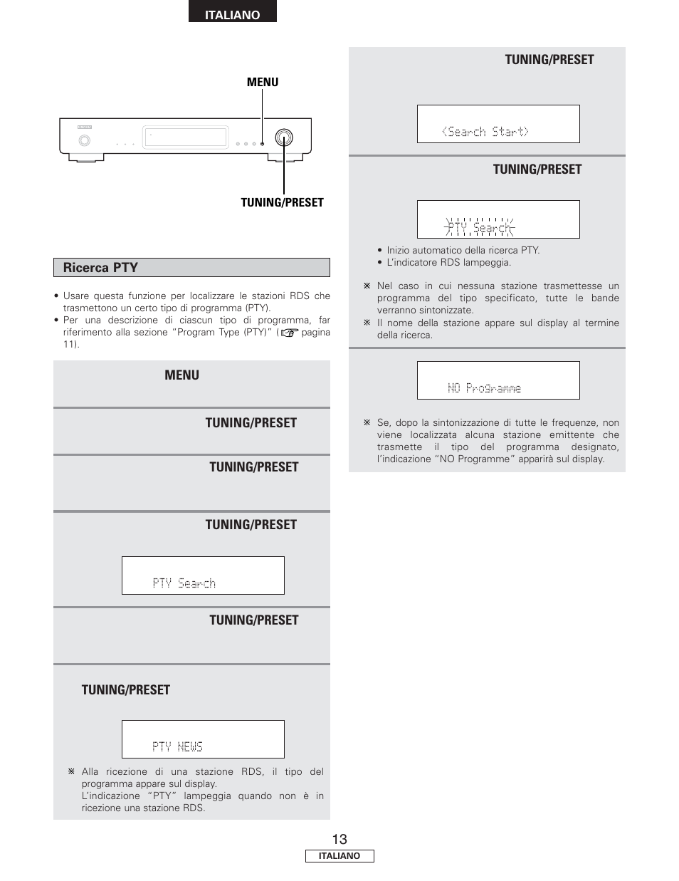 Denon TU-1500AE User Manual | Page 72 / 134