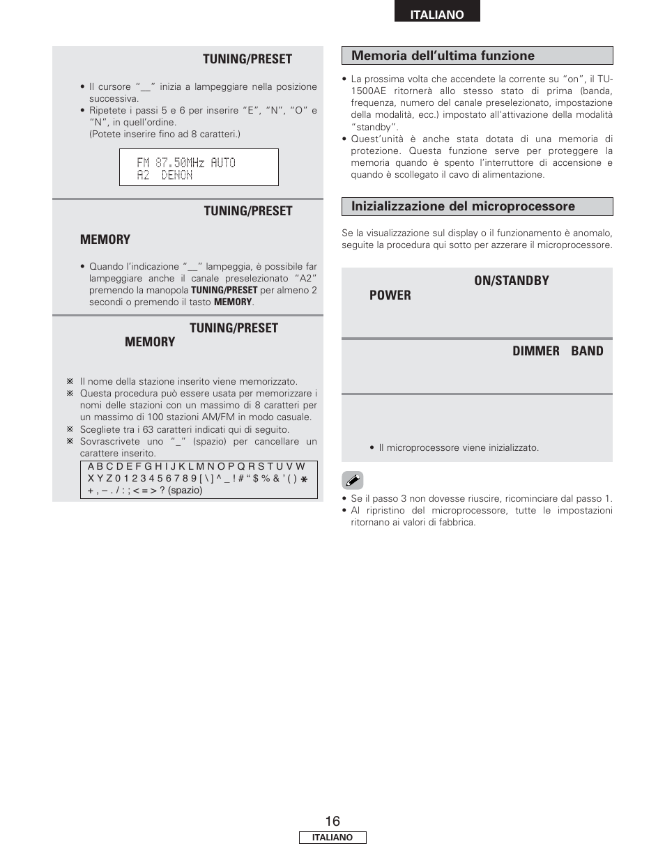 Denon TU-1500AE User Manual | Page 75 / 134