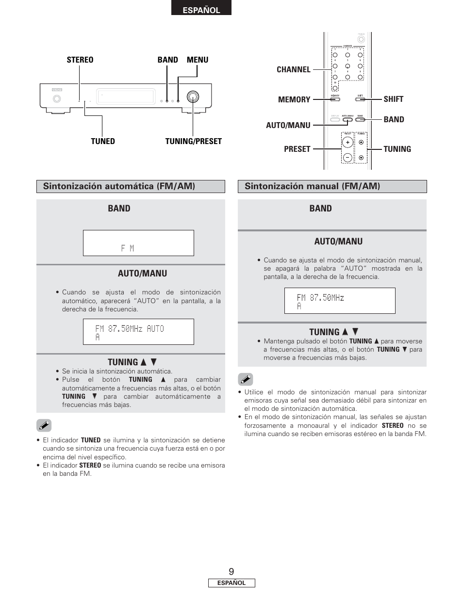 Denon TU-1500AE User Manual | Page 86 / 134