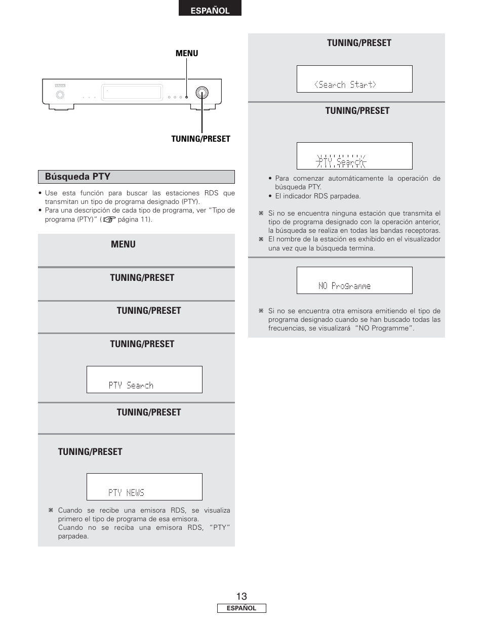 Denon TU-1500AE User Manual | Page 90 / 134