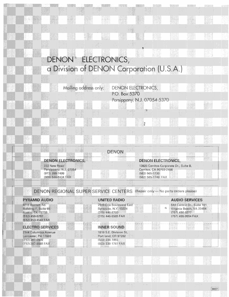 Denon DRM-555 User Manual | Page 20 / 22