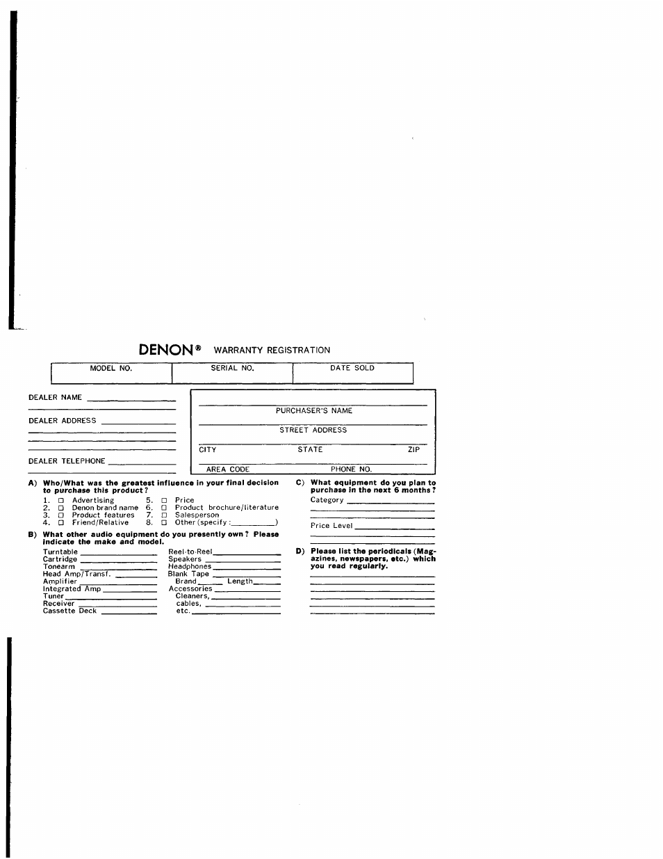 Denon DRM-555 User Manual | Page 22 / 22