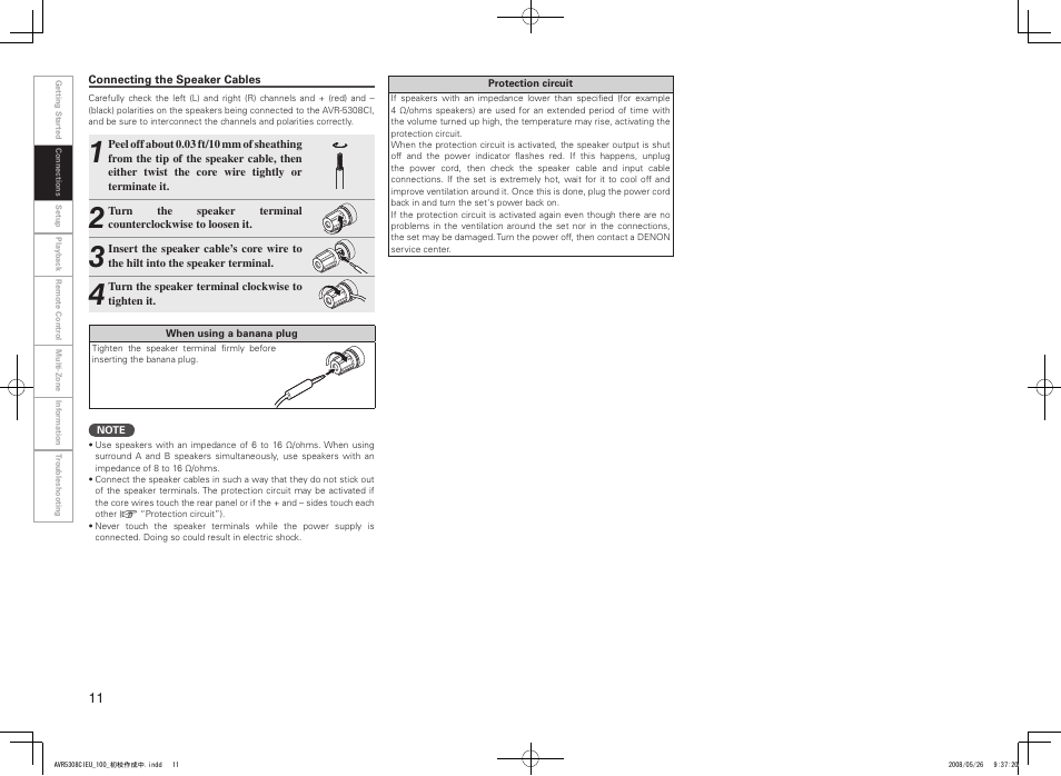 Denon AV SURROUND RECEIVER AVR-5308CI User Manual | Page 14 / 132