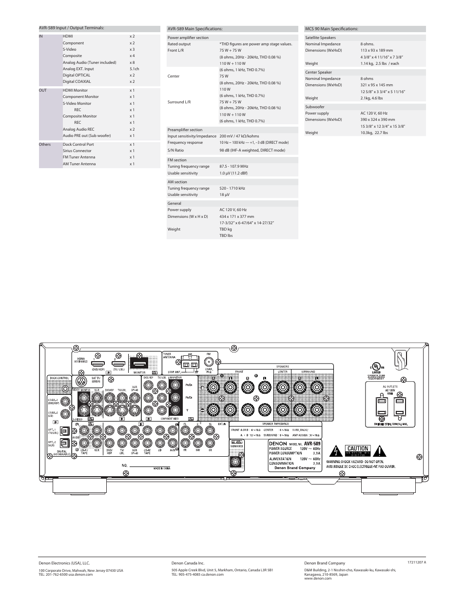 Denon DHT-589BA User Manual | Page 2 / 2