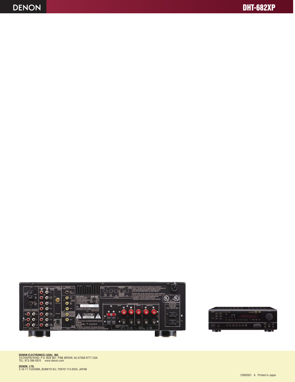 Dht-682xp | Denon DHT-682XP User Manual | Page 2 / 2