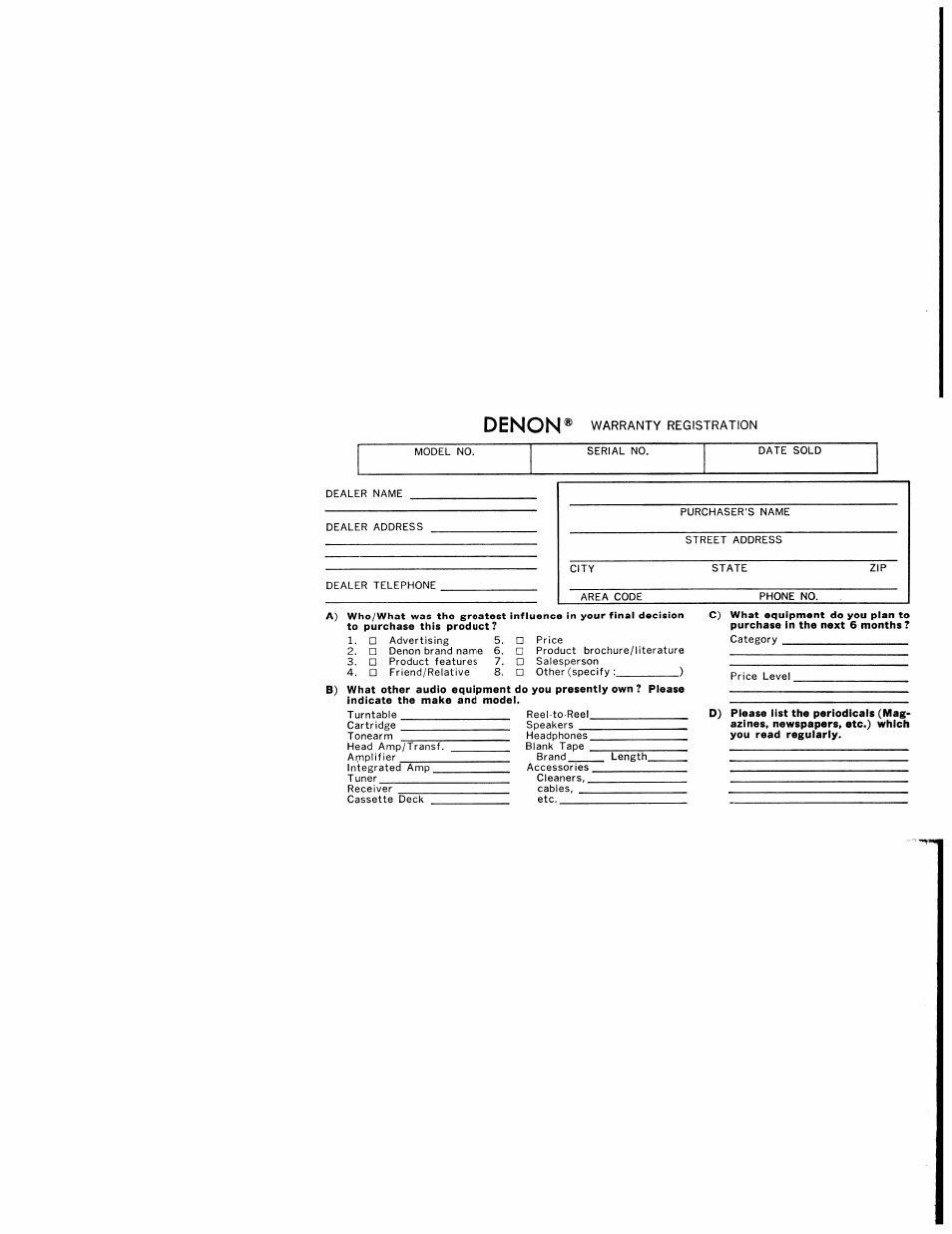 Denon 483 User Manual | Page 54 / 55