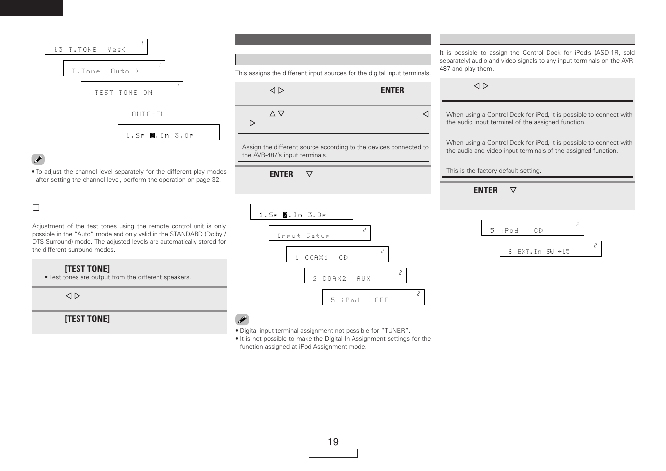 Denon AVR-487 User Manual | Page 22 / 52