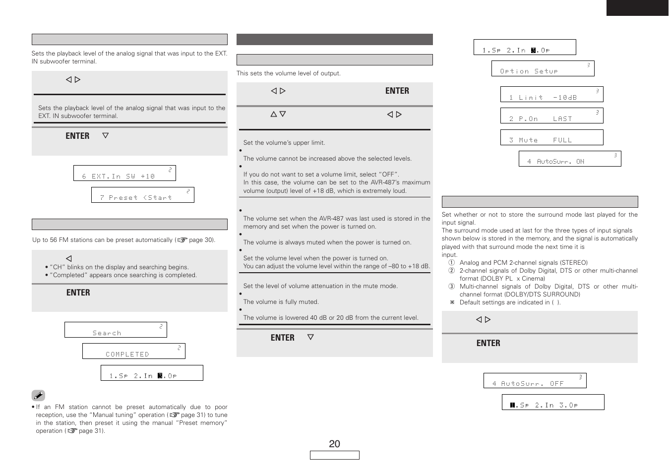 Denon AVR-487 User Manual | Page 23 / 52