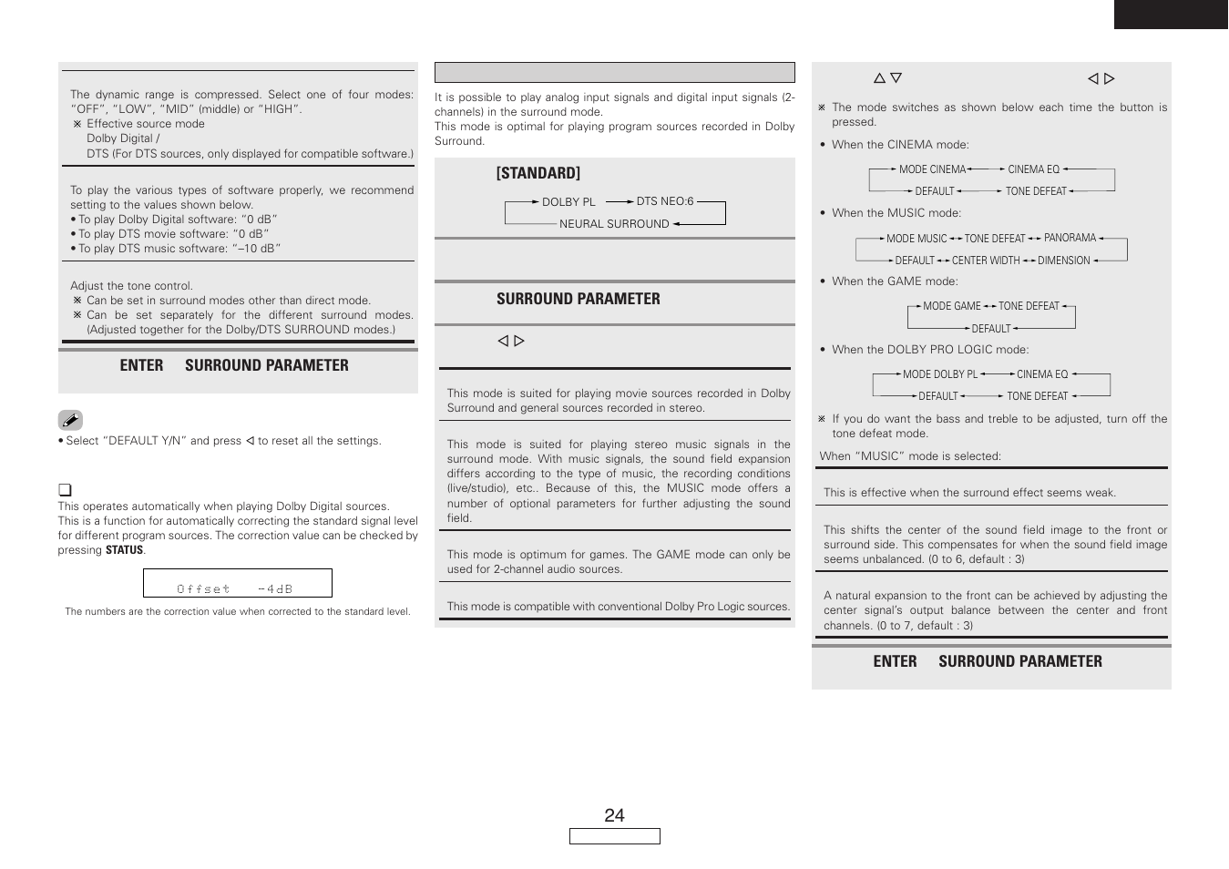 Denon AVR-487 User Manual | Page 27 / 52