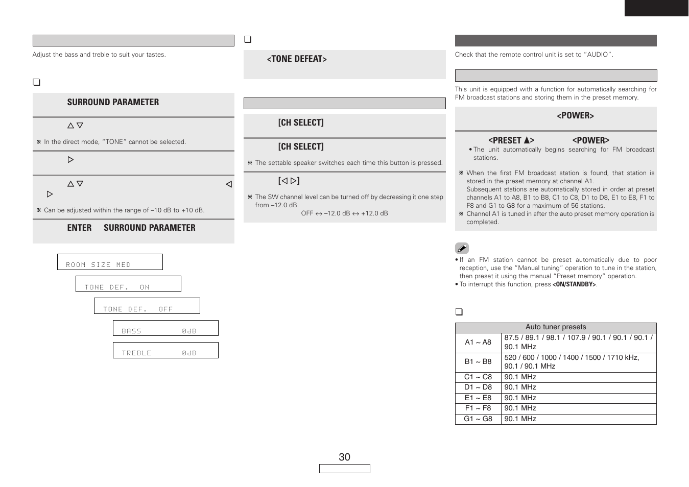 Denon AVR-487 User Manual | Page 33 / 52