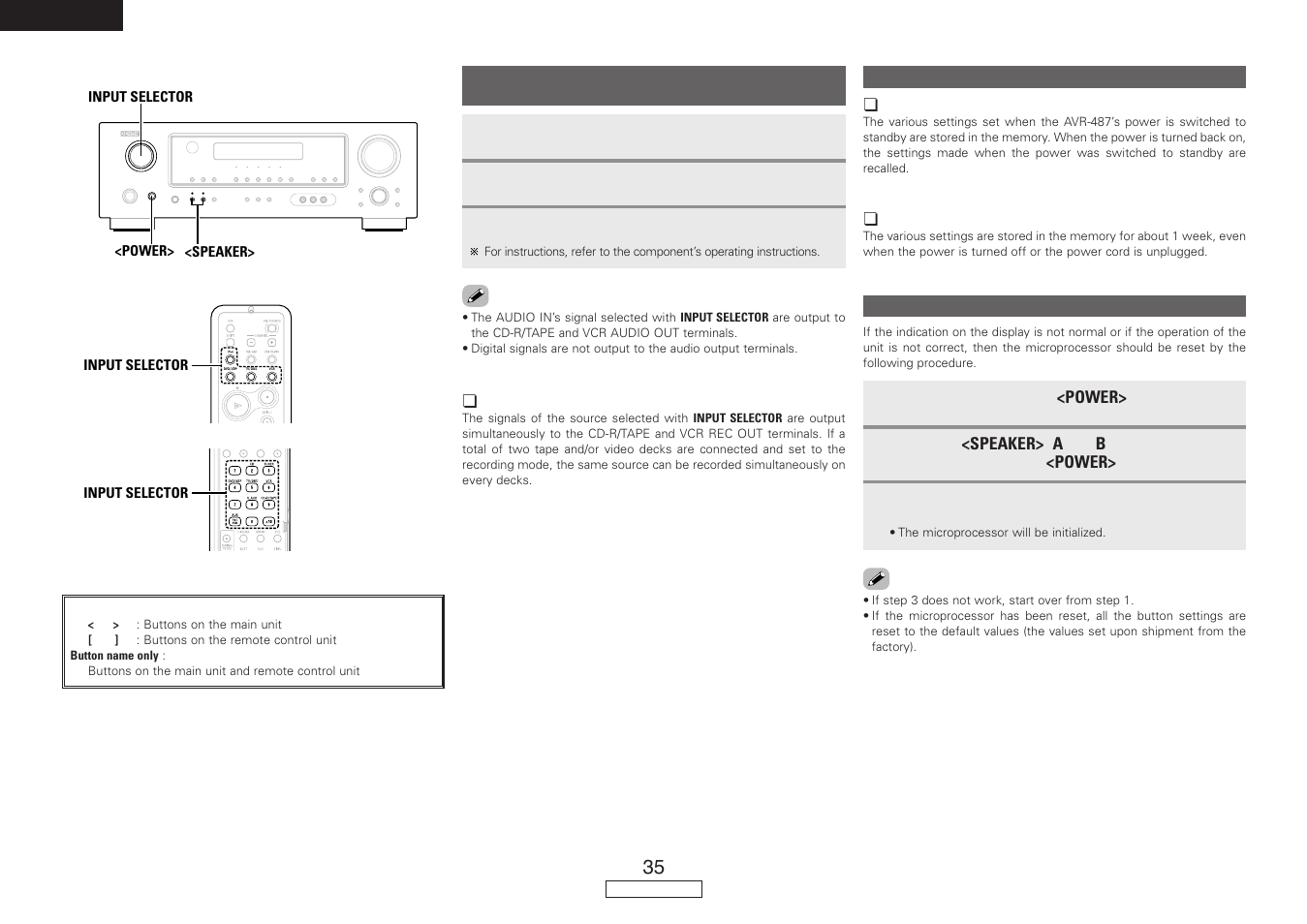 Denon AVR-487 User Manual | Page 38 / 52