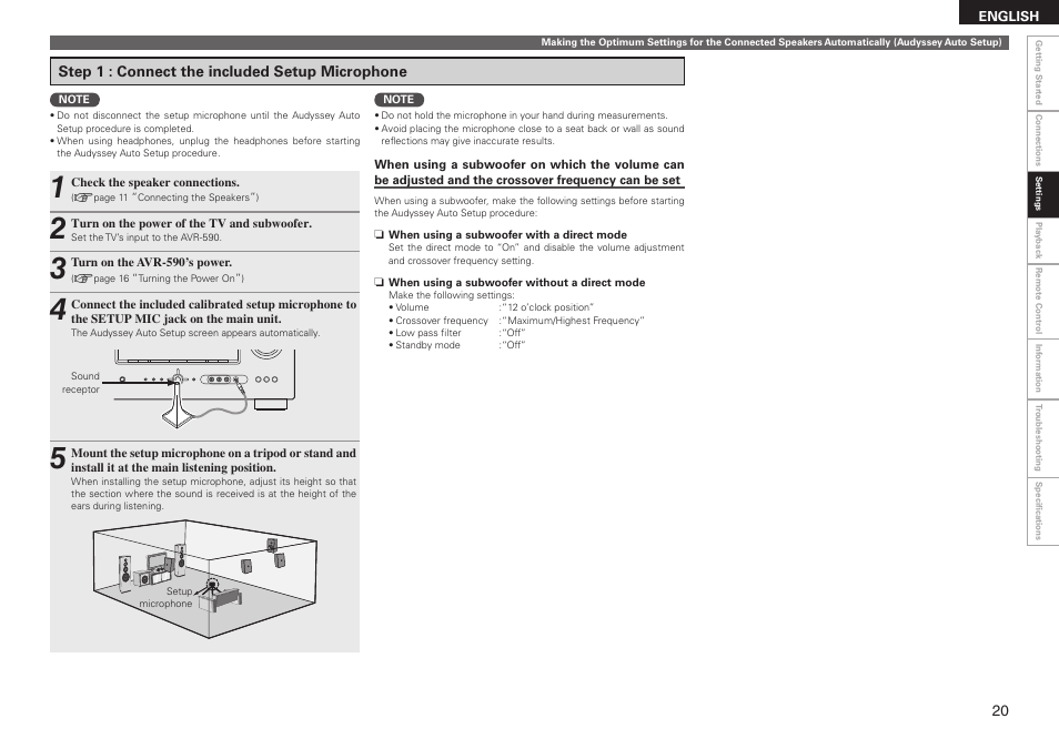 Denon AVR-590 User Manual | Page 23 / 67