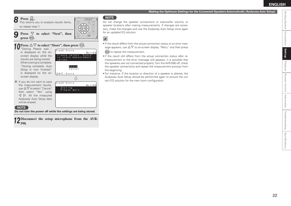 Denon AVR-590 User Manual | Page 25 / 67