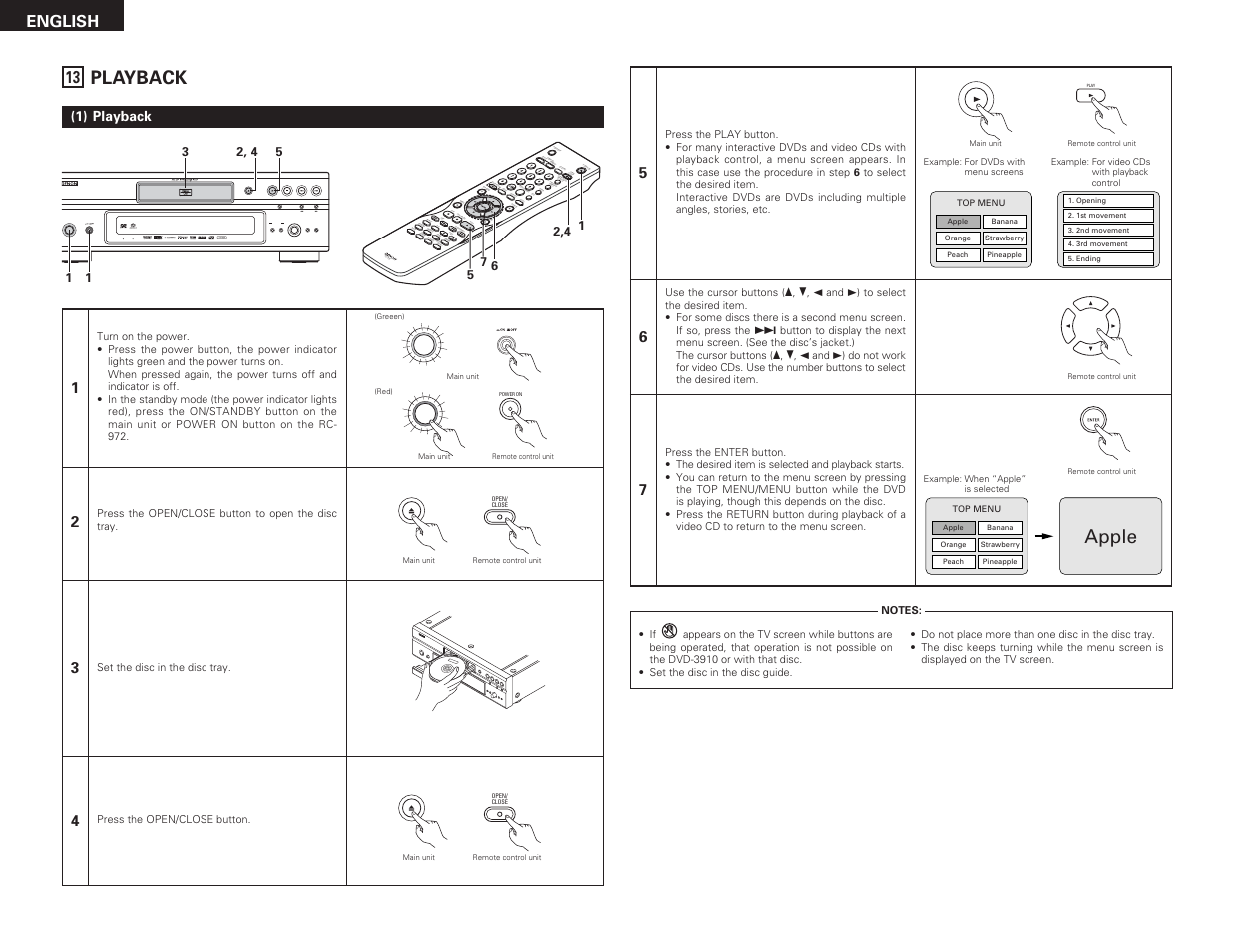 Denon DVD-3910 User Manual | Page 30 / 43