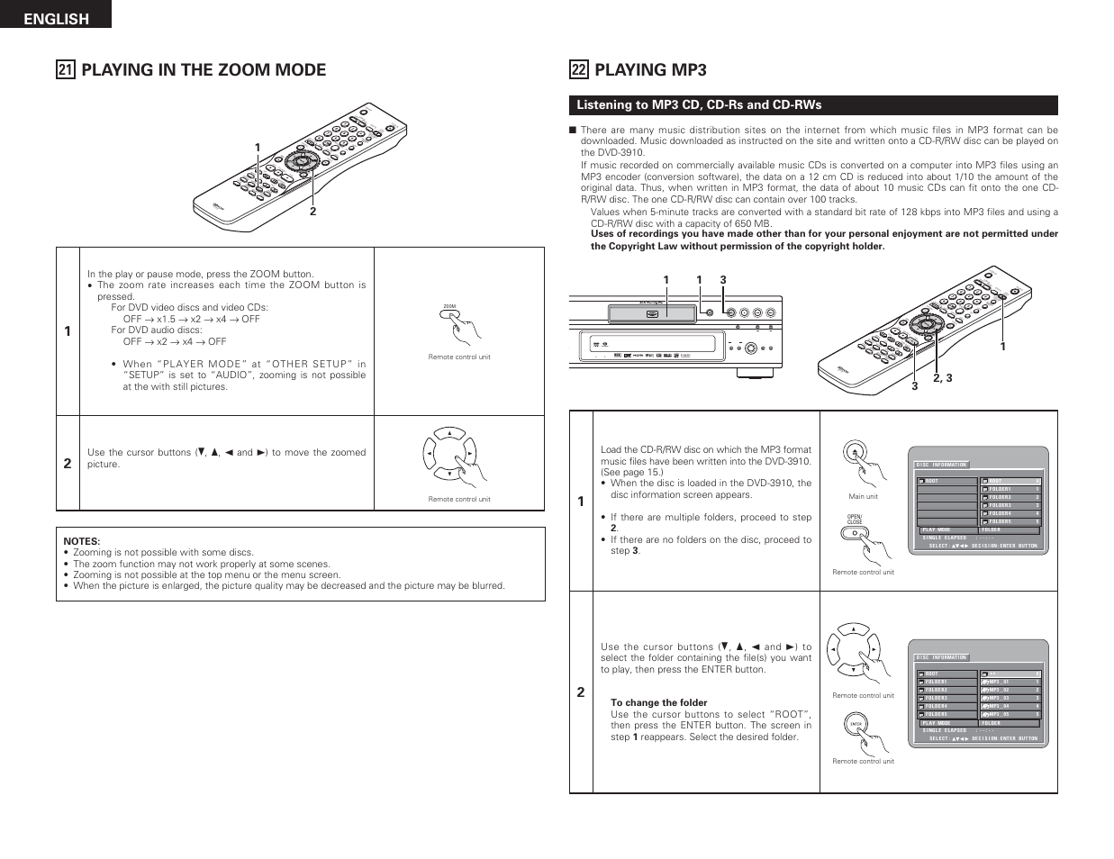 Denon DVD-3910 User Manual | Page 38 / 43