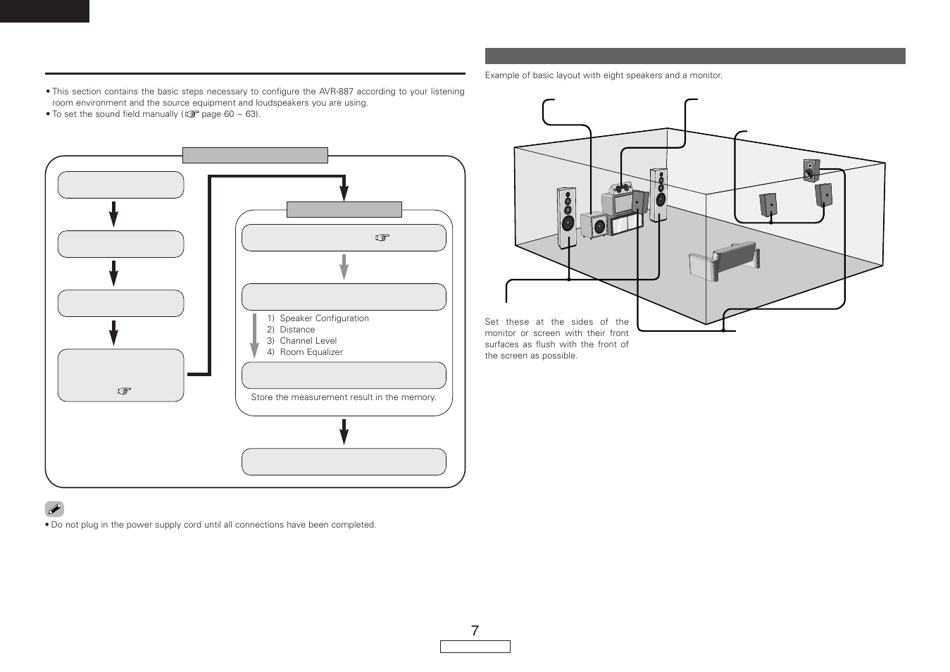 Easy setup procedure | Denon AVR-887 User Manual | Page 10 / 82