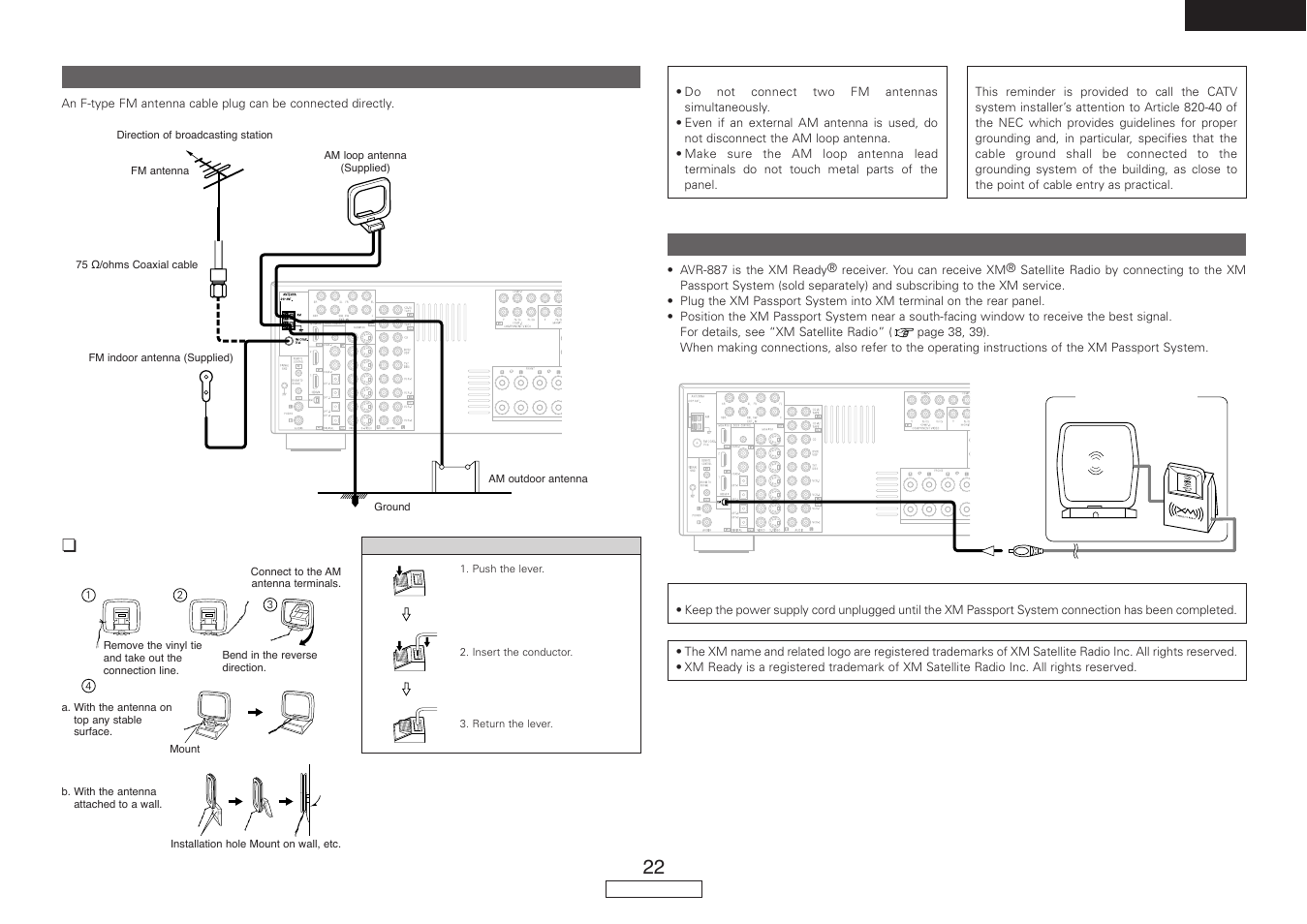 English | Denon AVR-887 User Manual | Page 25 / 82