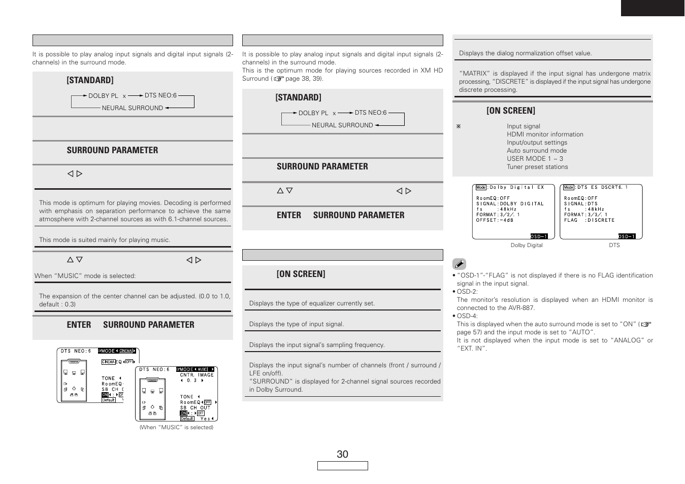 Denon AVR-887 User Manual | Page 33 / 82