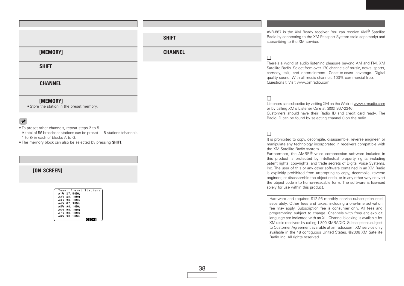 Denon AVR-887 User Manual | Page 41 / 82