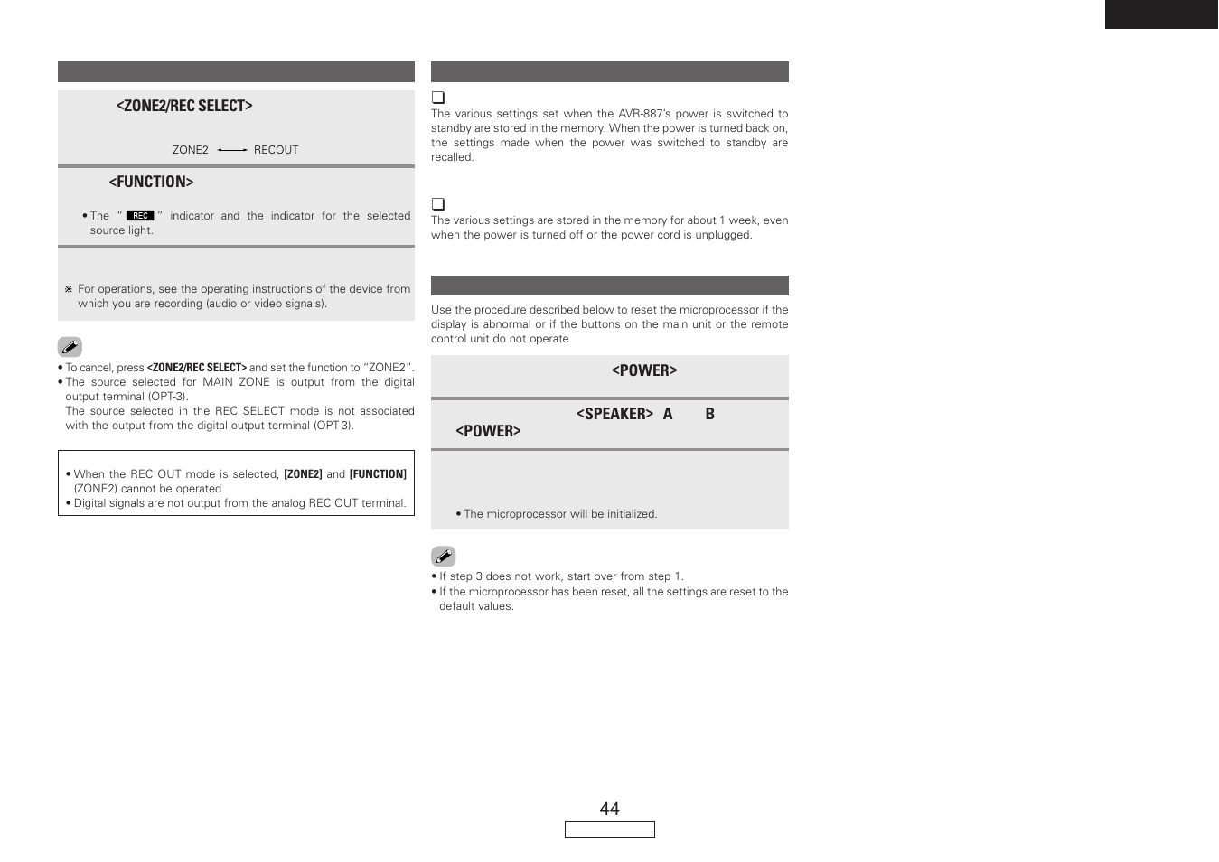 Denon AVR-887 User Manual | Page 47 / 82