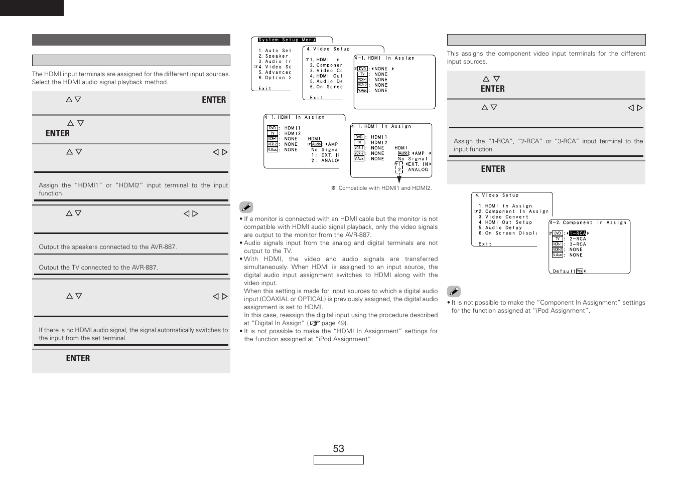 Denon AVR-887 User Manual | Page 56 / 82