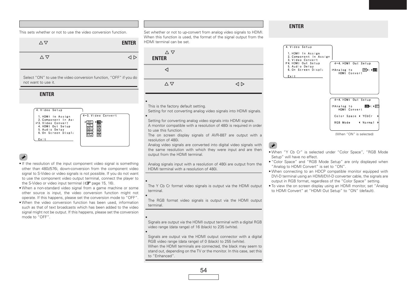 Denon AVR-887 User Manual | Page 57 / 82