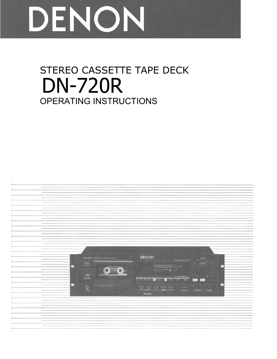 Denon DN-720R User Manual | 14 pages