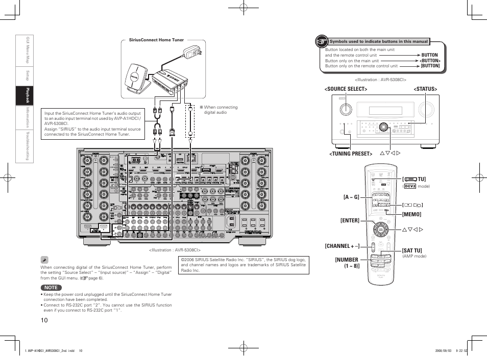 Denon AVP-A1HDCI User Manual | Page 10 / 16