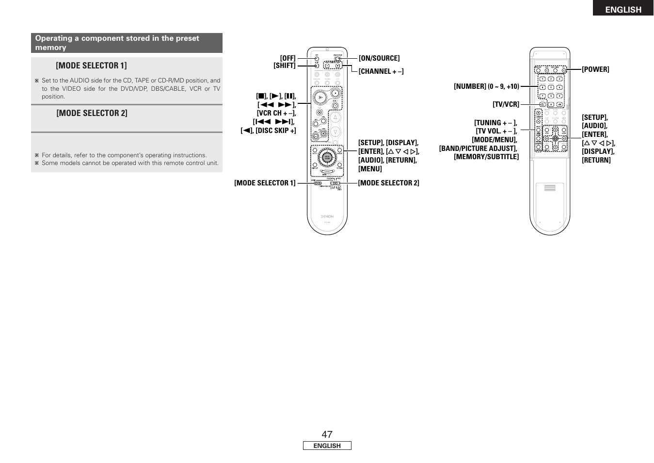 Denon AVR-1707 User Manual | Page 51 / 64