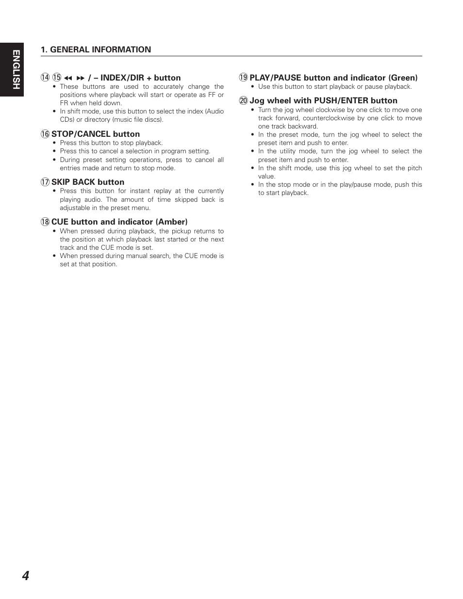 Denon DN-C640 User Manual | Page 12 / 54