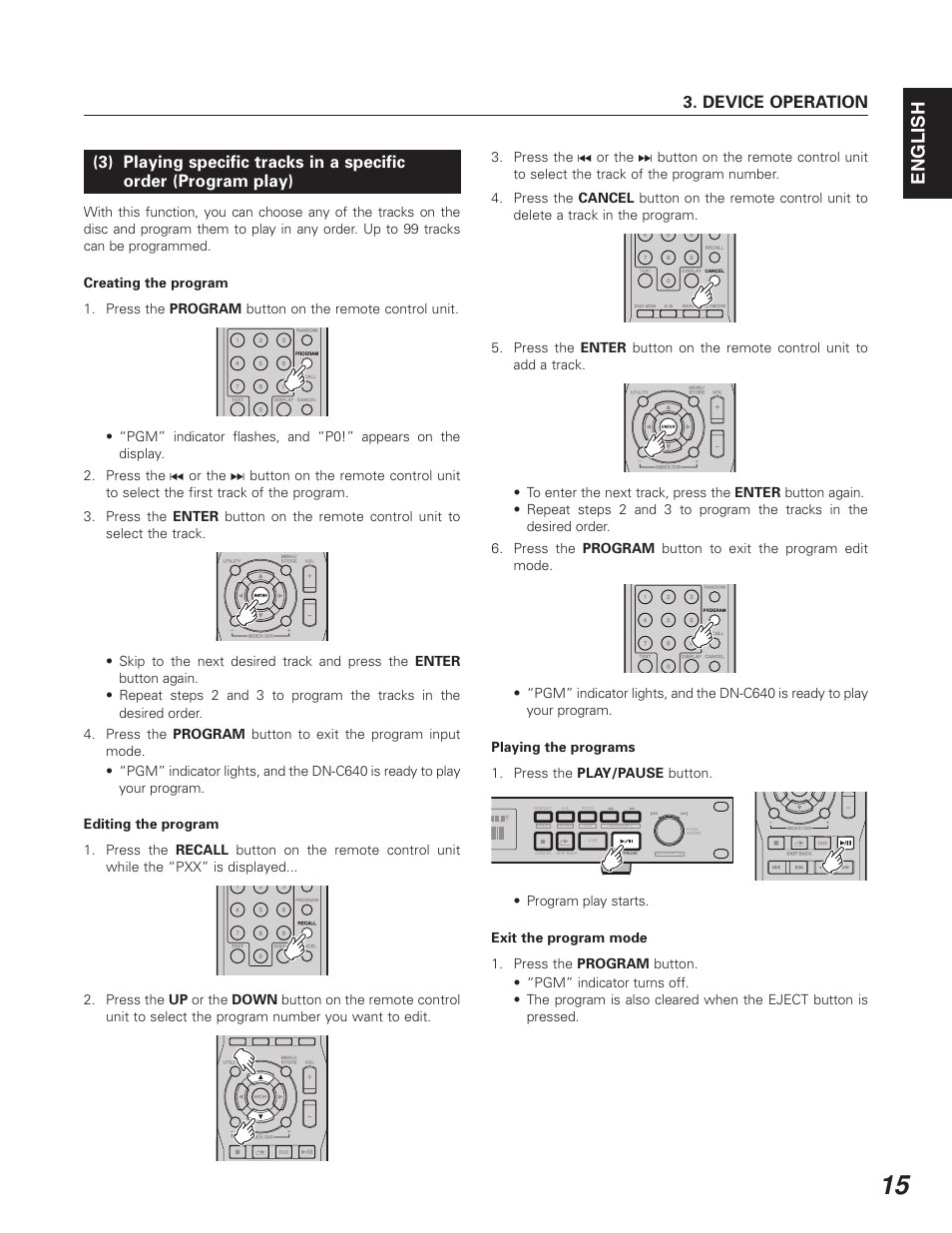 English | Denon DN-C640 User Manual | Page 23 / 54