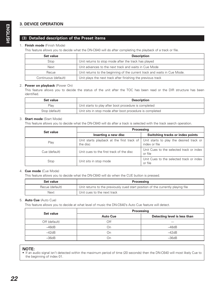 English | Denon DN-C640 User Manual | Page 30 / 54