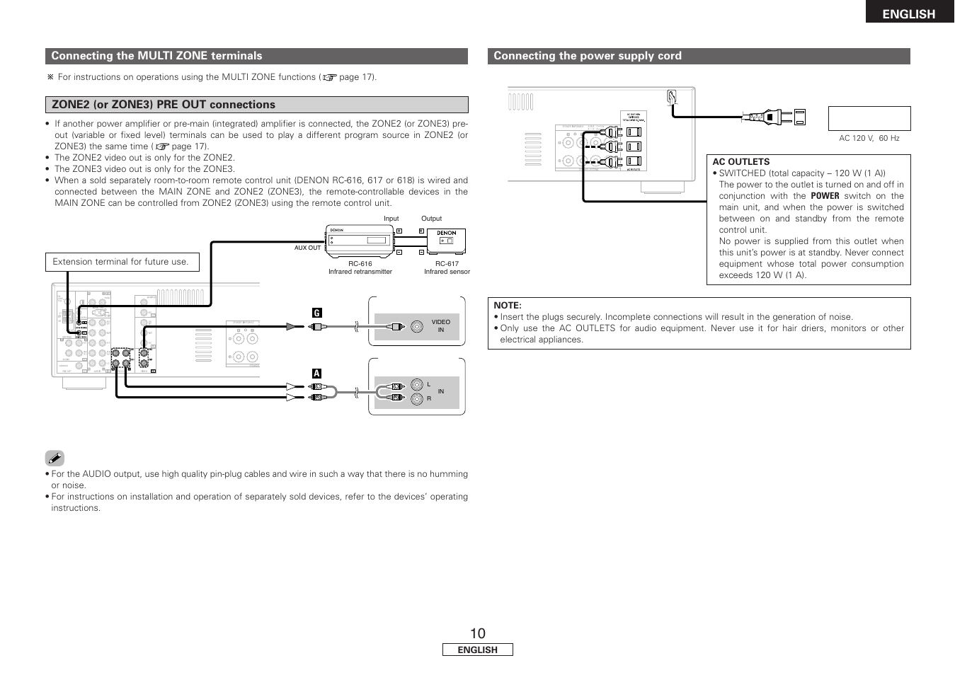 English | Denon DRA-397 User Manual | Page 13 / 32