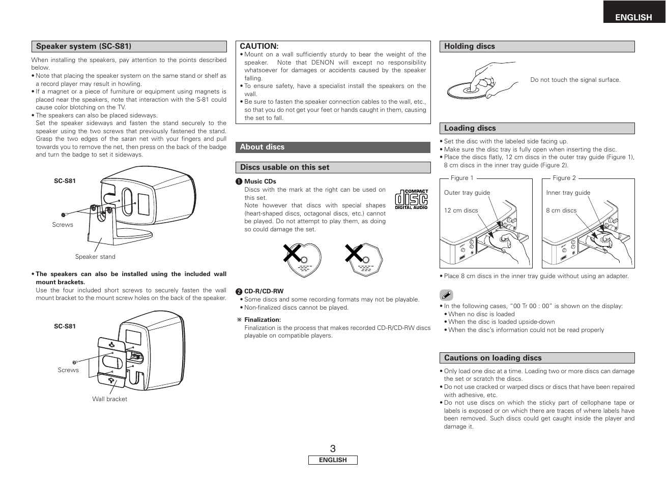 Denon S-81 User Manual | Page 7 / 33